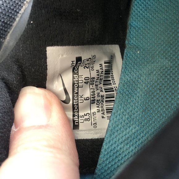 Nike Womens FS Lite Run 2 Size 8.5 Shoes Trainers Black Blue Sneakers 684667-009 - Picture 8 of 12